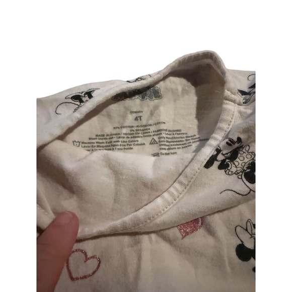 Disney Minnie Mouse Dress Girl's 4T Pink‎ Long Sleeve Character Toddler - Picture 2 of 2